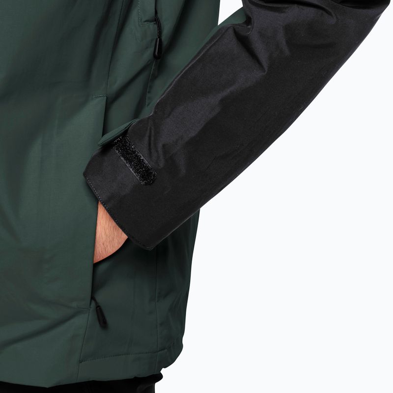Jack Wolfskin férfi Jasper 3in1 esőkabát fekete olívazöld 7