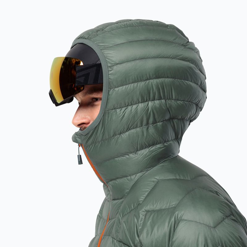 Jack Wolfskin Alpspitze Down Hoody hedge zöld férfi sí kabát 3