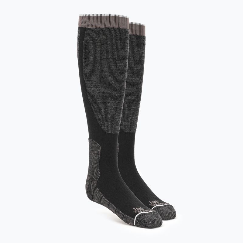 Jack Wolfskin Ski Merino H C trekking zokni fekete