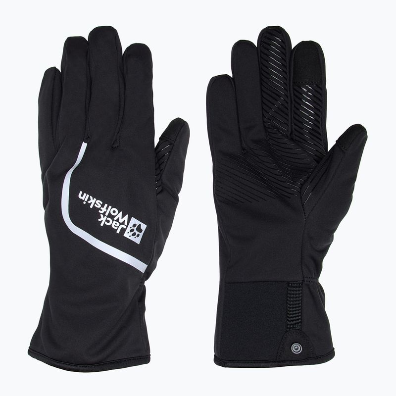 Jack Wolfskin Morobbia Light kerékpáros kesztyű fekete