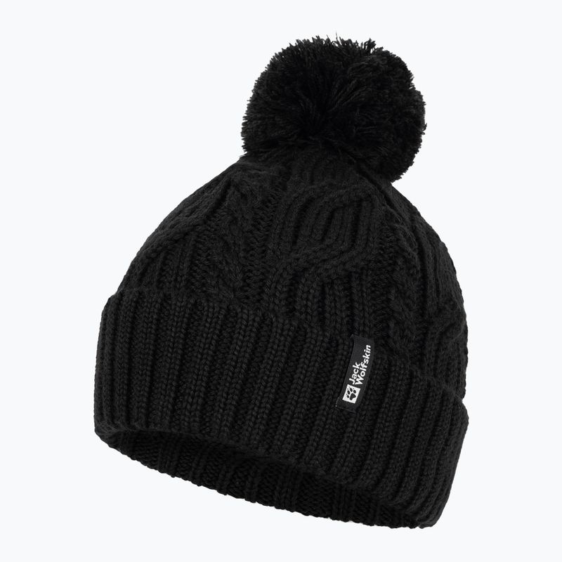 Jack Wolfskin téli sapka Pompom fekete 3