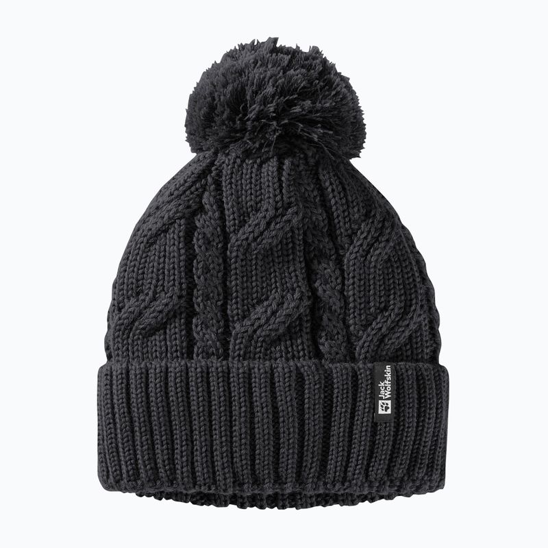 Jack Wolfskin téli sapka Pompom fekete 6