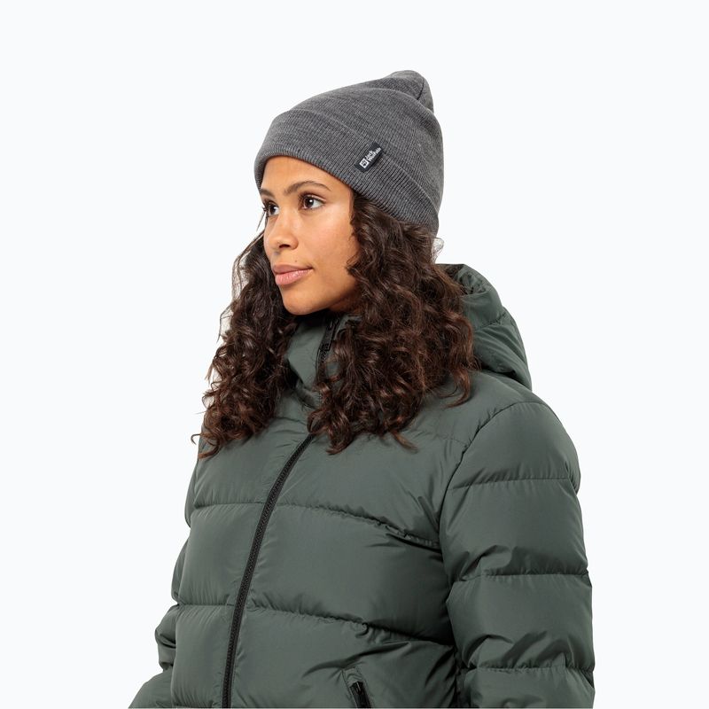 Jack Wolfskin téli sapka Rib szürke sáska 2