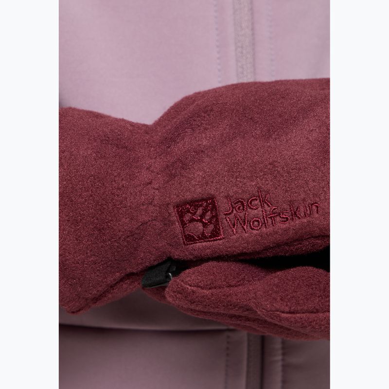 Jack Wolfskin Fleece Glove boysenberry trekking kesztyű 3