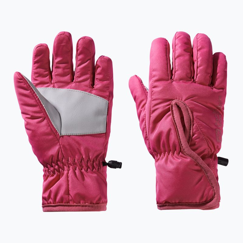 Jack Wolfskin Easy Entry gyerek túrakesztyű sötét fukszia