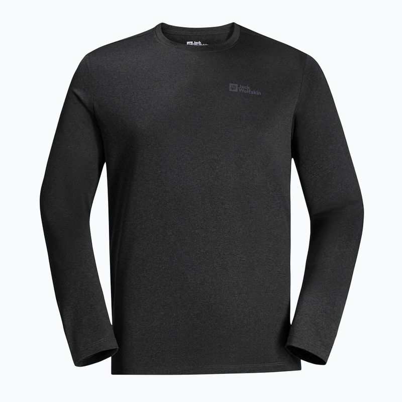 Férfi hosszú ujjú termikus póló Jack Wolfskin Sky Thermal fekete 5
