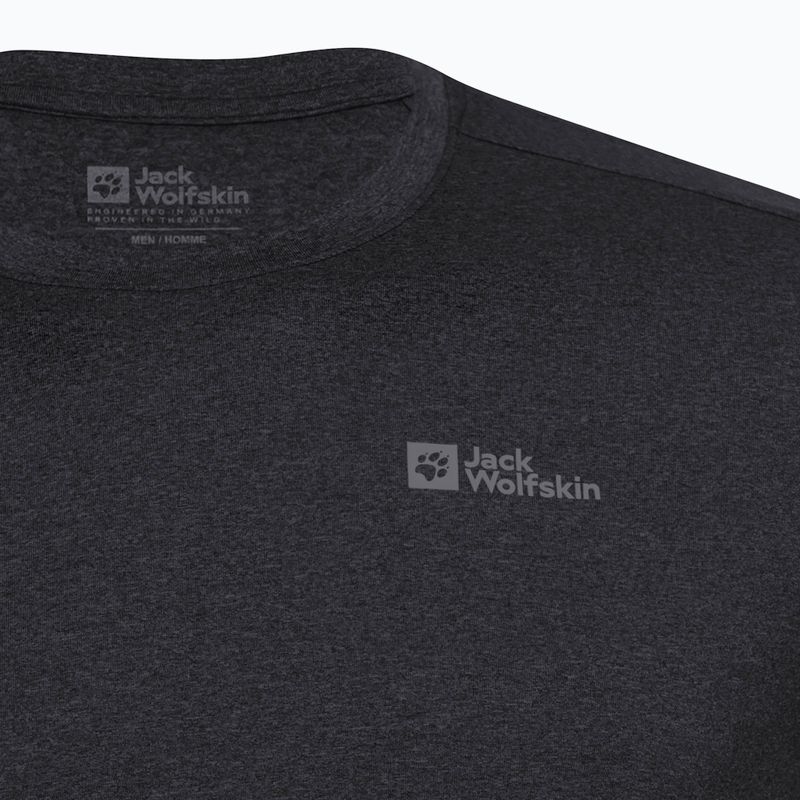 Férfi hosszú ujjú termikus póló Jack Wolfskin Sky Thermal fekete 7