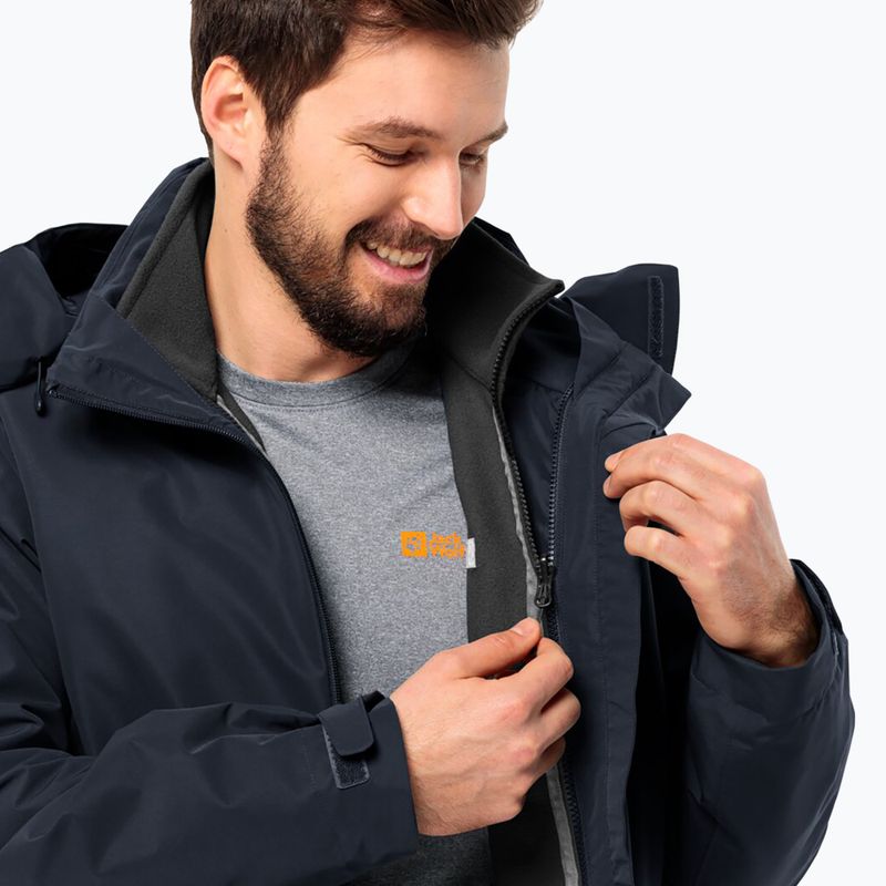 Jack Wolfskin férfi fleece dzseki Winterstein Fz éjszakakék 3