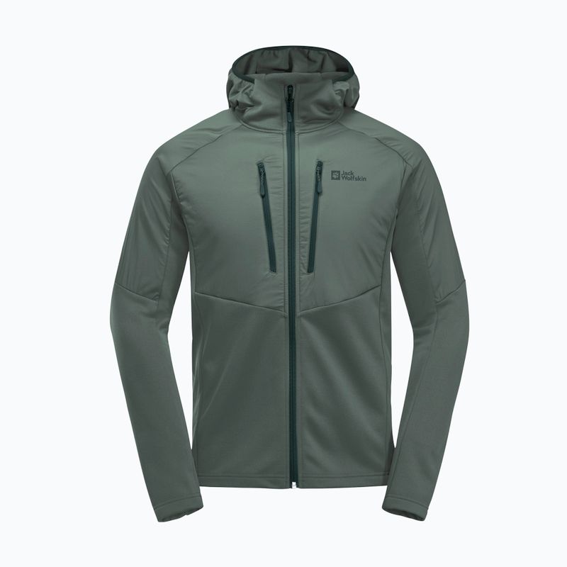 Férfi hibrid dzseki Jack Wolfskin Alpgrat Pro Ins Fz sövényzöld 8