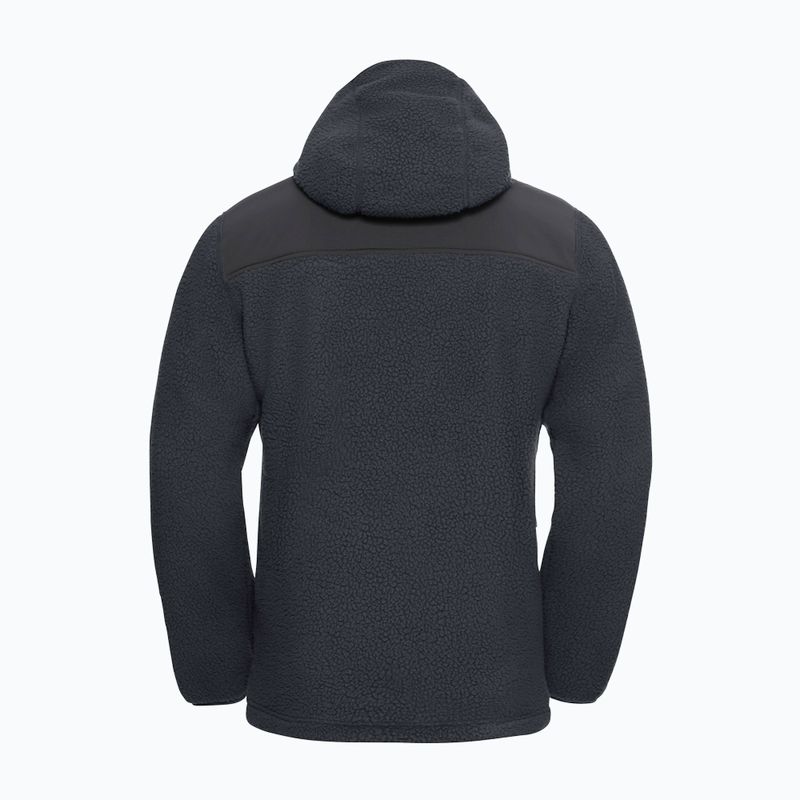 Jack Wolfskin férfi Kammweg Pile Fz fantom fleece pulóver 10