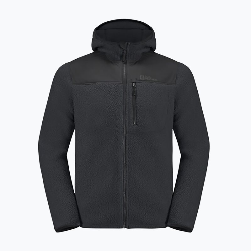 Jack Wolfskin férfi Kammweg Pile Fz fantom fleece pulóver 7