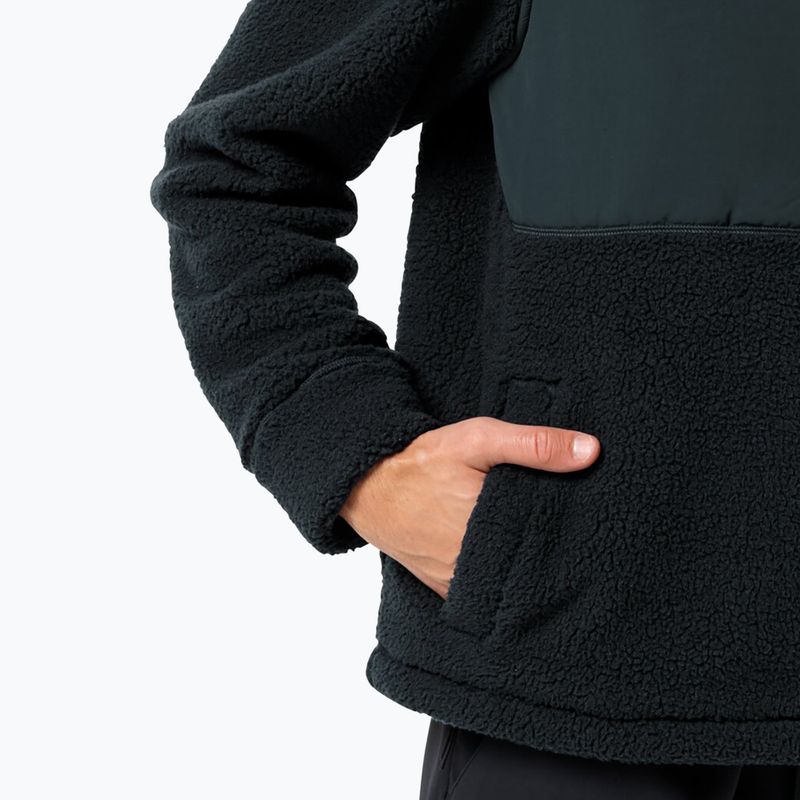 Férfi Jack Wolfskin Felslicht kapucnis fleece pulóver éjszakakék 4