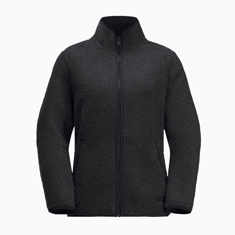 Jack Wolfskin női fleece pulóver High Curl fekete 4