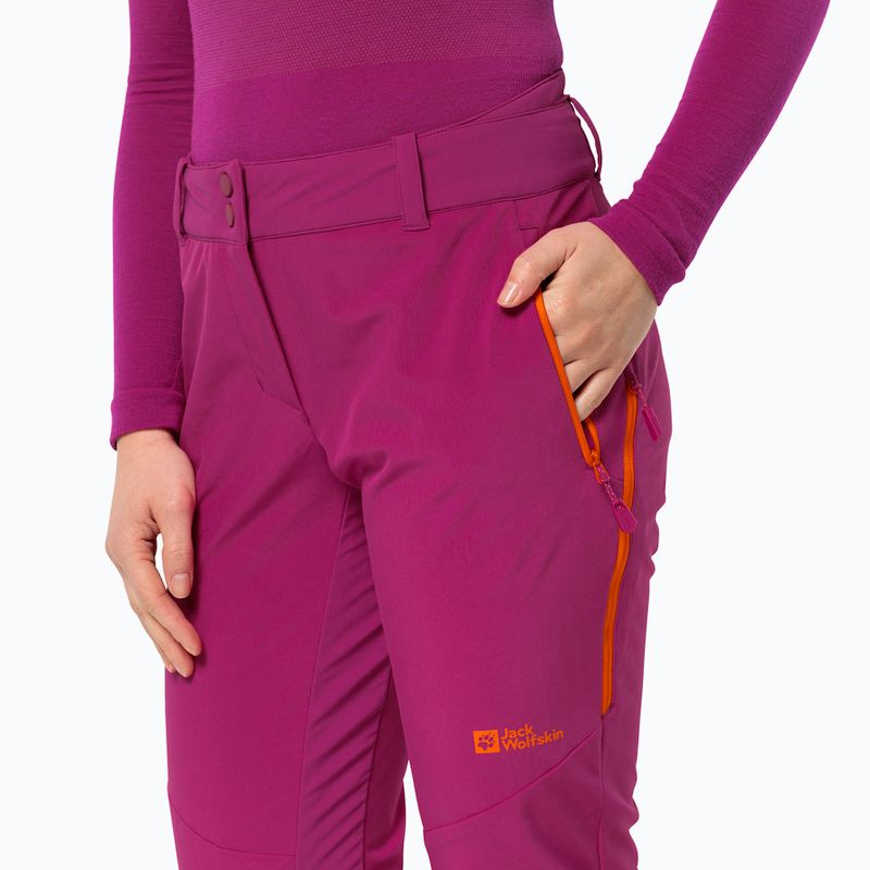 Jack Wolfskin női softshell nadrág Alpspitze Tour új magenta 3