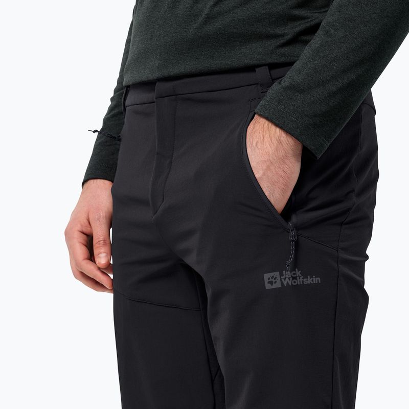 Jack Wolfskin férfi trekking nadrág Glastal Winter fekete 3