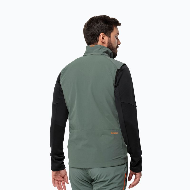 Jack Wolfskin férfi túrázó ujjatlan Alpspitze sövény zöld 2