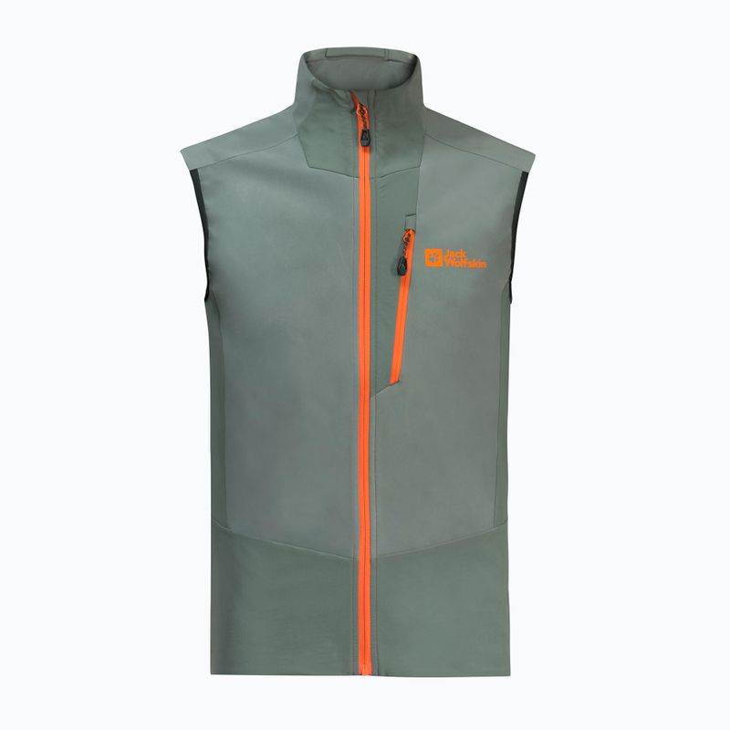Jack Wolfskin férfi túrázó ujjatlan Alpspitze sövény zöld 5