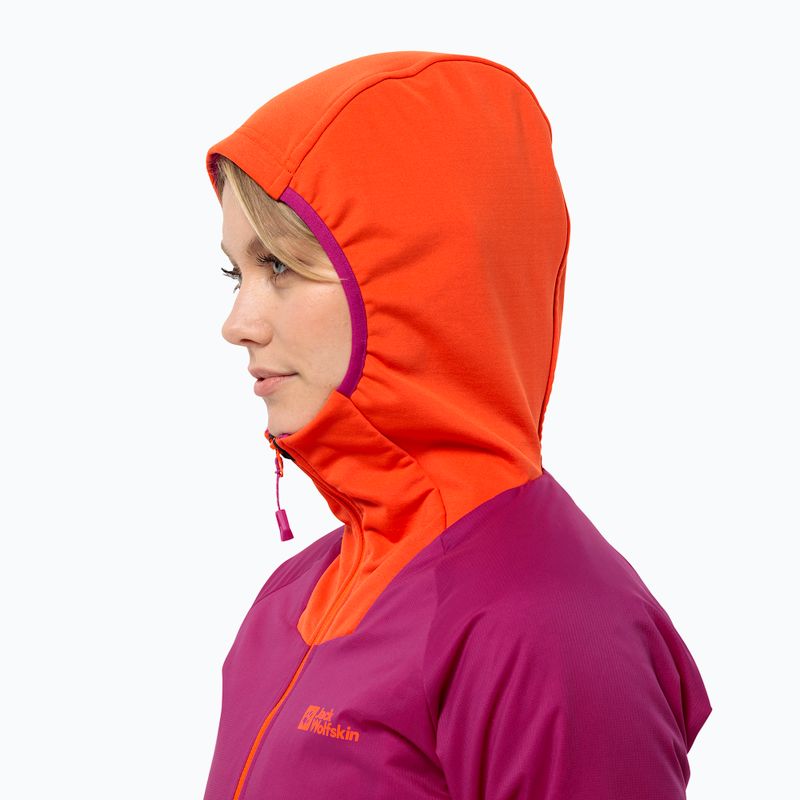 Jack Wolfskin Alpspitze Ins Hybrid új magenta női esőkabát 4