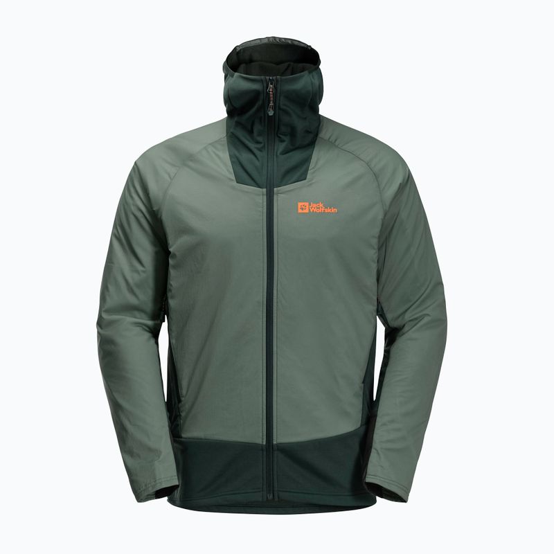 Jack Wolfskin Alpspitze Ins Hybrid Hybrid hedge zöld férfi esőkabát 7