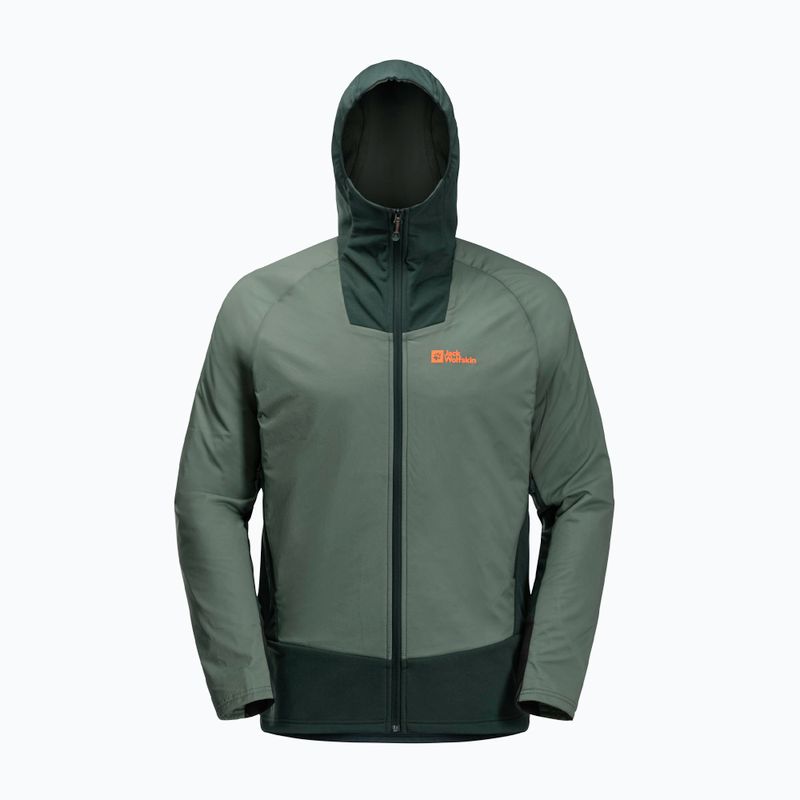 Jack Wolfskin Alpspitze Ins Hybrid Hybrid hedge zöld férfi esőkabát 8