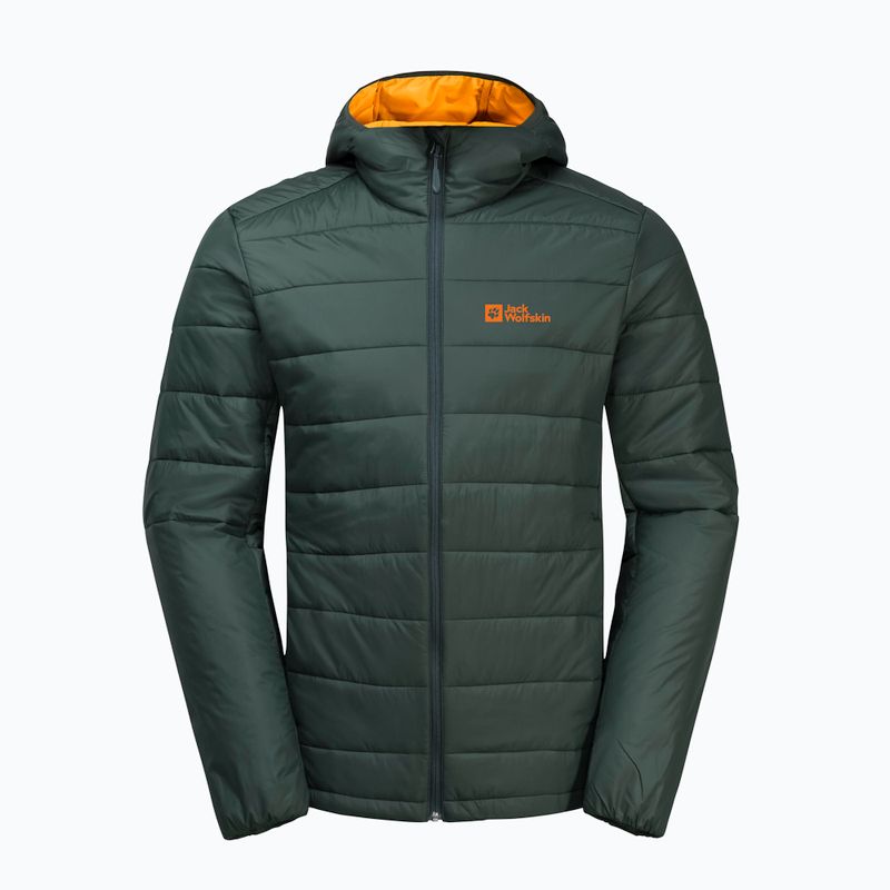 Jack Wolfskin férfi pehelypaplan dzseki Lapawa Ins Hoody fekete olívazöld 6