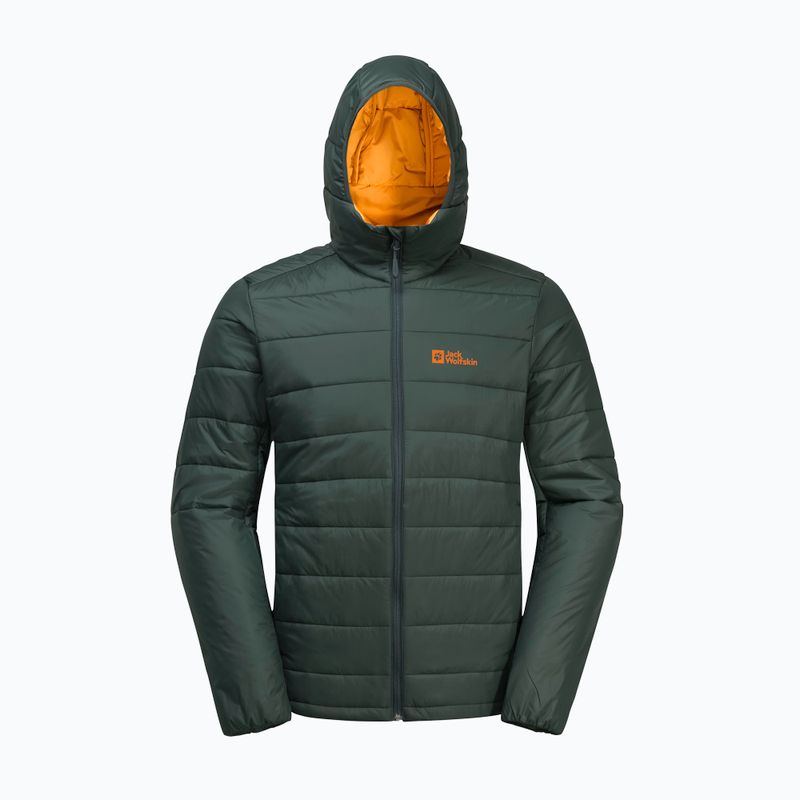 Jack Wolfskin férfi pehelypaplan dzseki Lapawa Ins Hoody fekete olívazöld 7