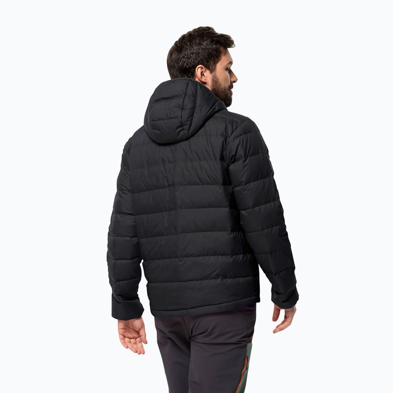 Férfi Jack Wolfskin Ather Down Hoody esőkabát fekete 2