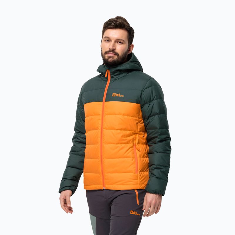 Férfi Jack Wolfskin Ather Down Hoody dragon fire esőkabát