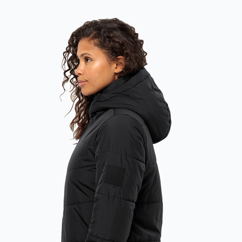 Női pehelykabát Jack Wolfskin Deutzer Coat fekete 4