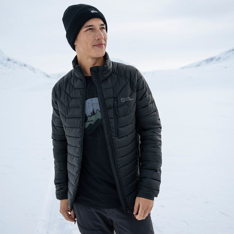 Jack Wolfskin Routeburn Pro Ins férfi pehelypaplan kabát fekete 12