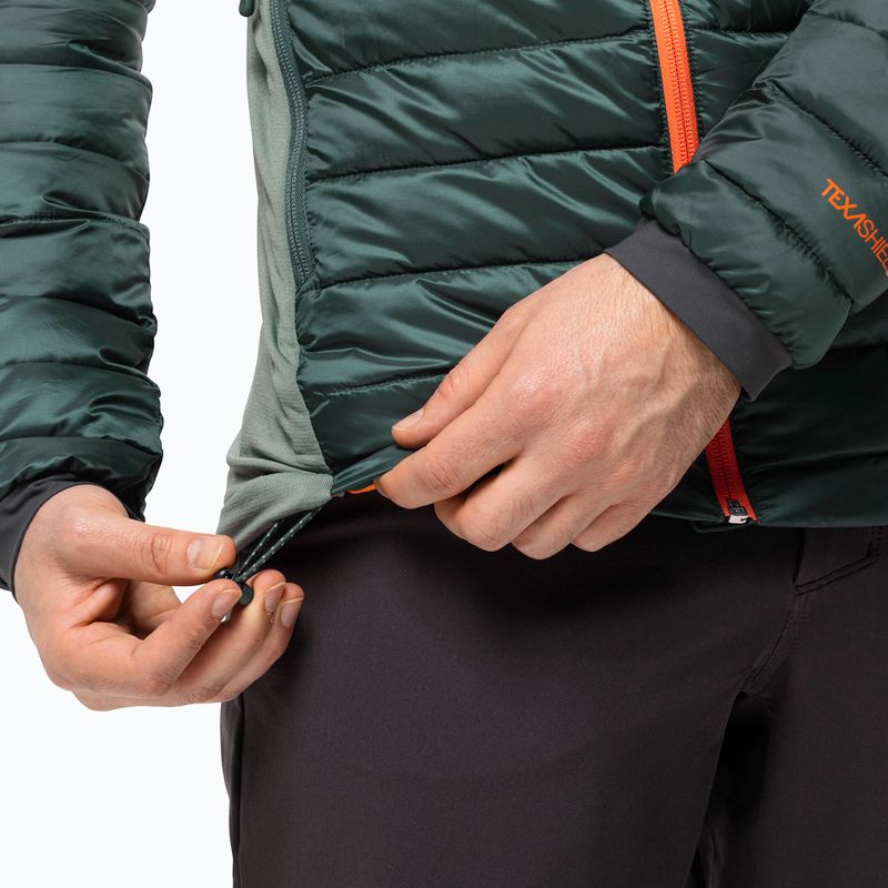 Jack Wolfskin férfi pehelypaplan dzseki Routeburn Pro Ins fekete olívazöld 5