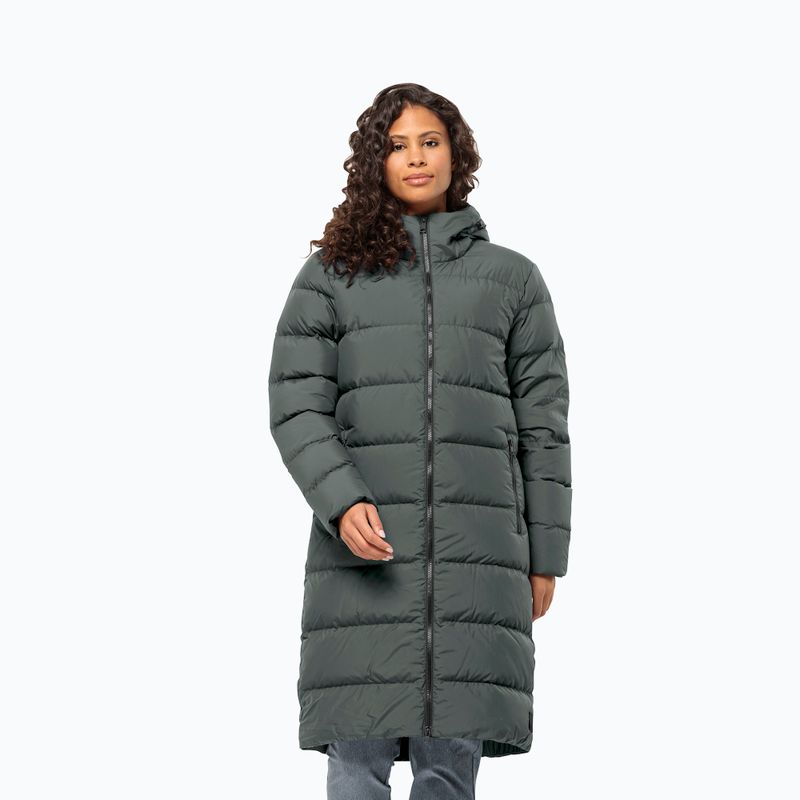 Jack Wolfskin női Frozen Palace pehelykabát pala zöld