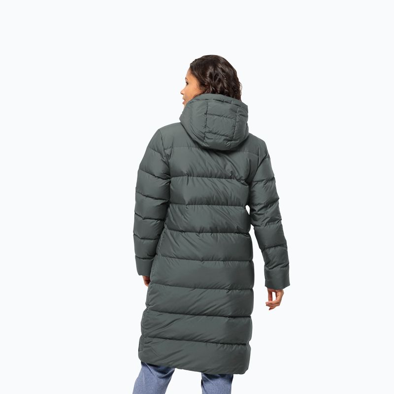 Jack Wolfskin női Frozen Palace pehelykabát pala zöld 2