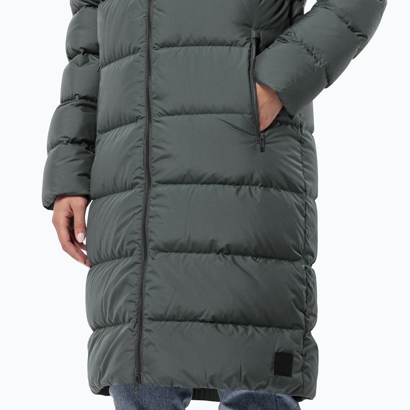 Jack Wolfskin női Frozen Palace pehelykabát pala zöld 4
