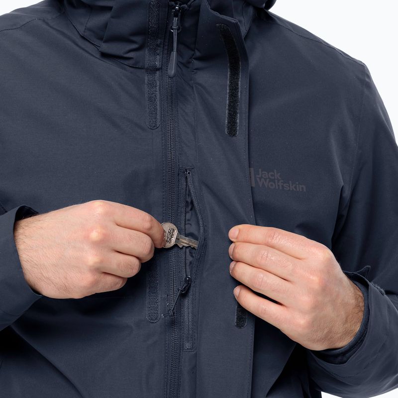 Jack Wolfskin férfi esőkabát Feldberg Luntal 3in1 éjkék 7