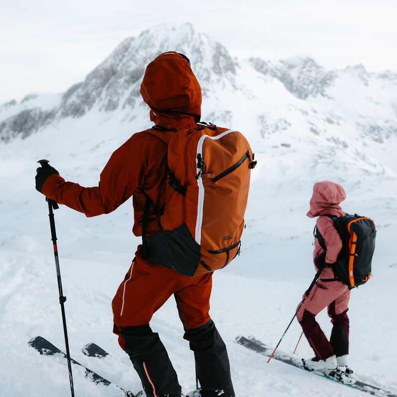 Jack Wolfskin Alpspitze 25 l síelhető hátizsák sötét bordó színben 10