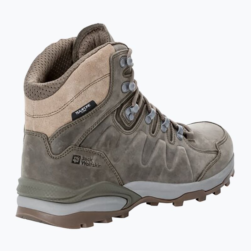 Jack Wolfskin férfi Refugio Prime Texapore Mid hideg kávé trekking csizma 11