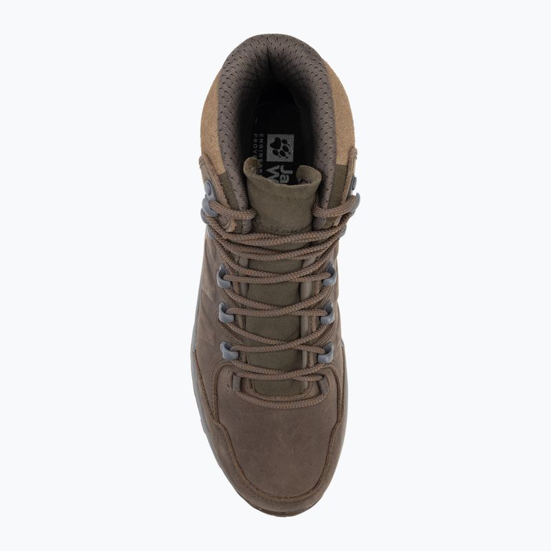 Jack Wolfskin férfi Refugio Prime Texapore Mid hideg kávé trekking csizma 5