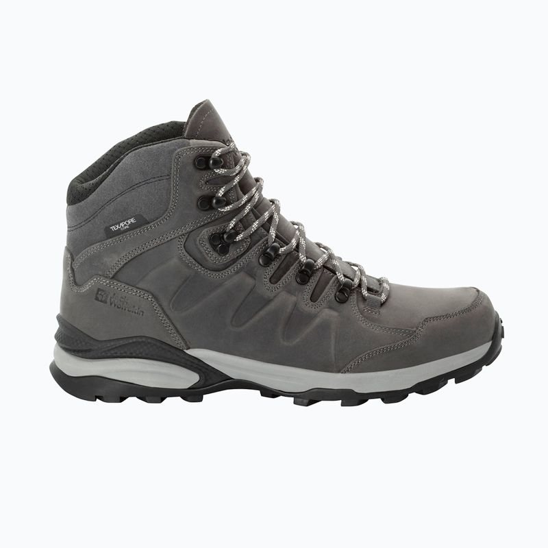 Jack Wolfskin férfi Refugio Prime Texapore Mid pala szürke trekking csizma 12