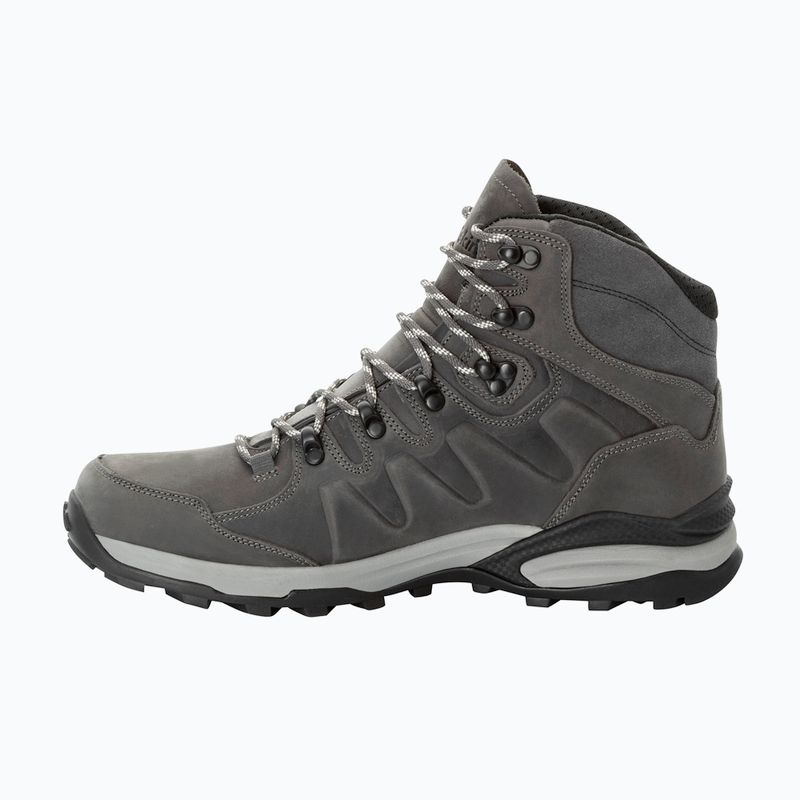 Jack Wolfskin férfi Refugio Prime Texapore Mid pala szürke trekking csizma 13