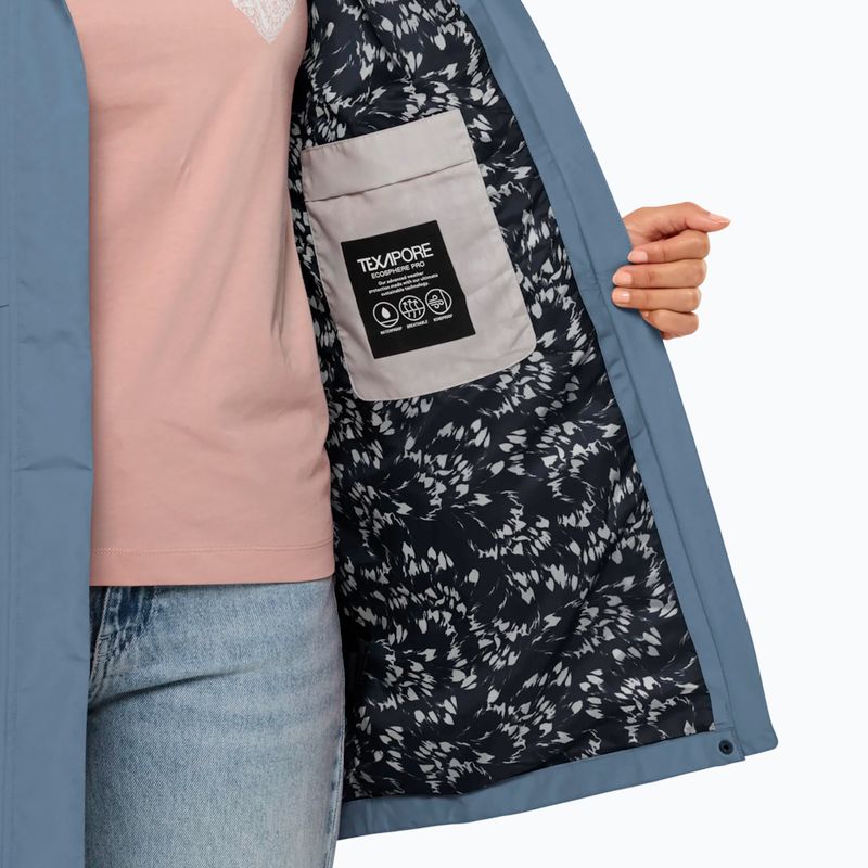 Női esőkabát  Jack Wolfskin Cape West Coat elemental blue 3