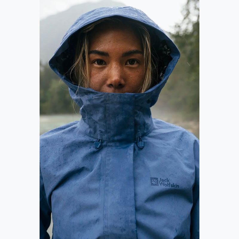 Női esőkabát  Jack Wolfskin Cape West Coat elemental blue 9