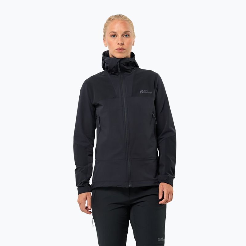 Jack Wolfskin női softshell kabát Andur fekete