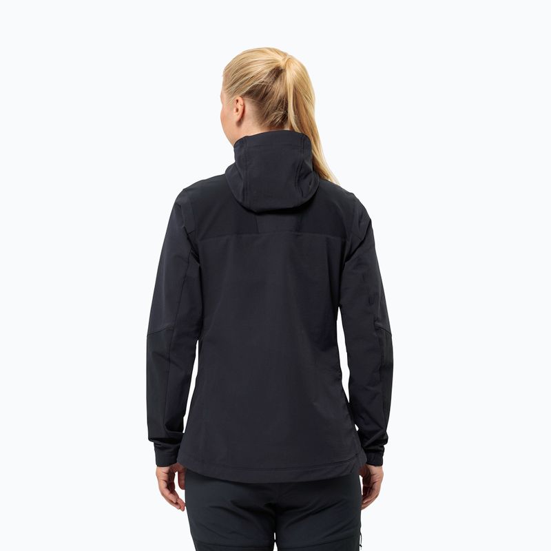 Jack Wolfskin női softshell kabát Andur fekete 2