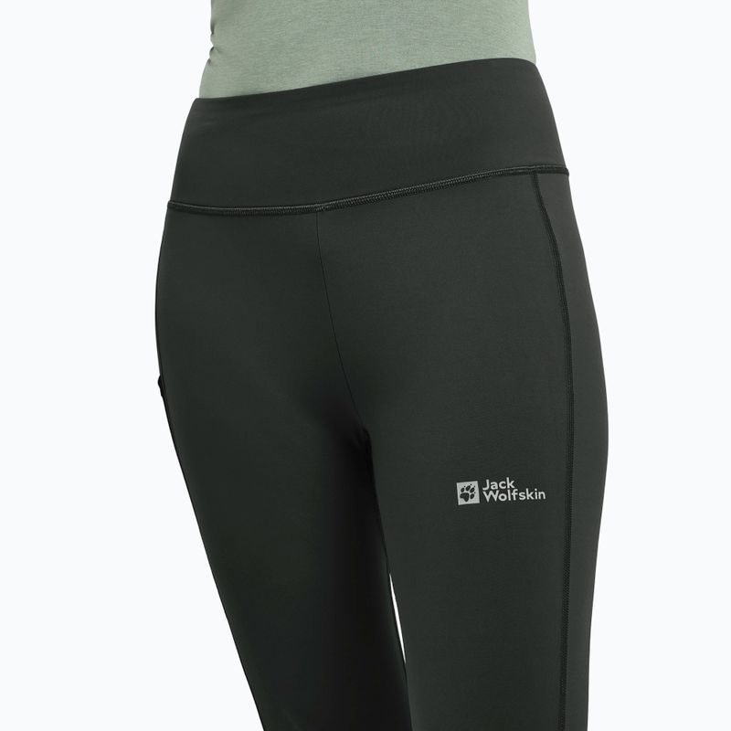 Jack Wolfskin női trekking nadrág Klintal Tights fekete 4