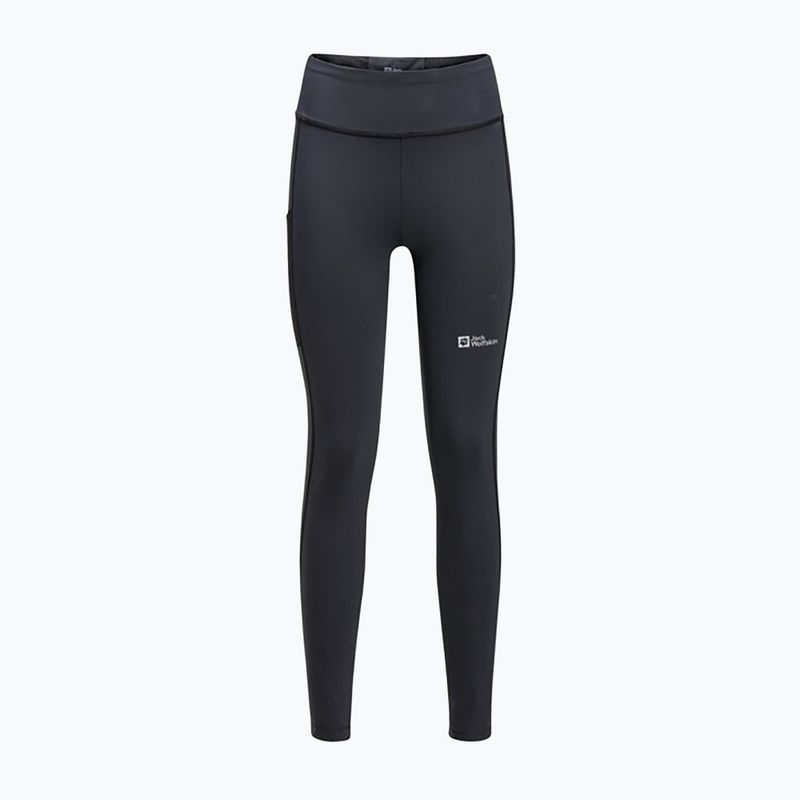 Jack Wolfskin női trekking nadrág Klintal Tights fekete 4