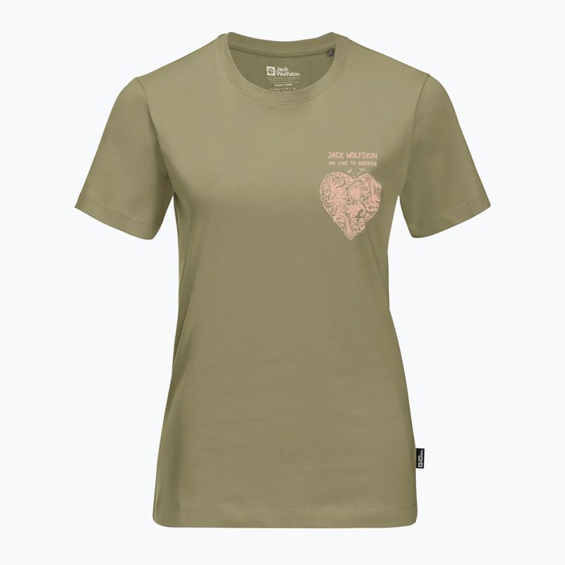 női póló Jack Wolfskin Discover Heart bay leaf 4