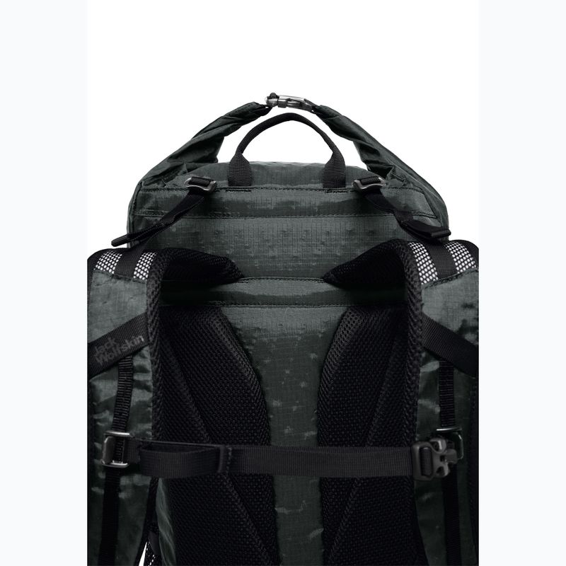 Jack Wolfskin Wandermood Rolltop 30 l túrahátizsák pala zöld túra hátizsák 8