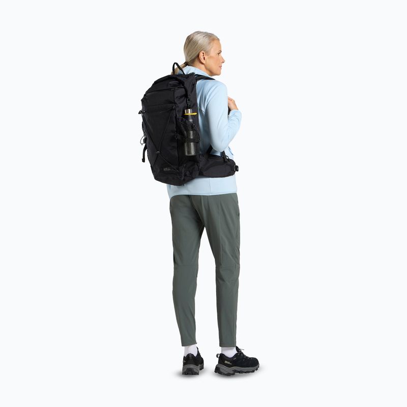 Jack Wolfskin Wandermood Rolltop 30 l túra hátizsák gránit fekete 12