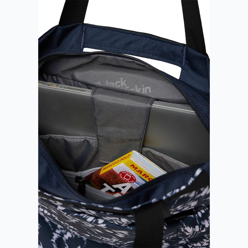 Jack Wolfskin Ebental 15 l levelek éjszakai kék városi hátizsák 6